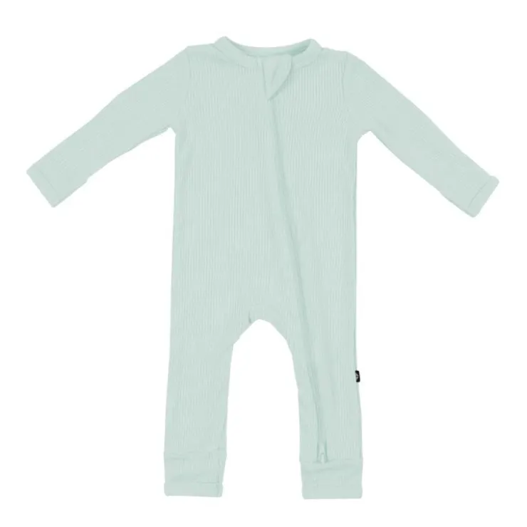 Kyte Baby Sleepers>Ribbed Bamboo Zippered Romper