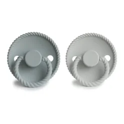 Frigg Pacifiers|Pacifier Sets>Rope Silicone Baby Pacifier - 2 Pack