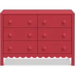 DaVinci Dressers|Change Tables>Sammy Scallop 6-Drawer Dresser