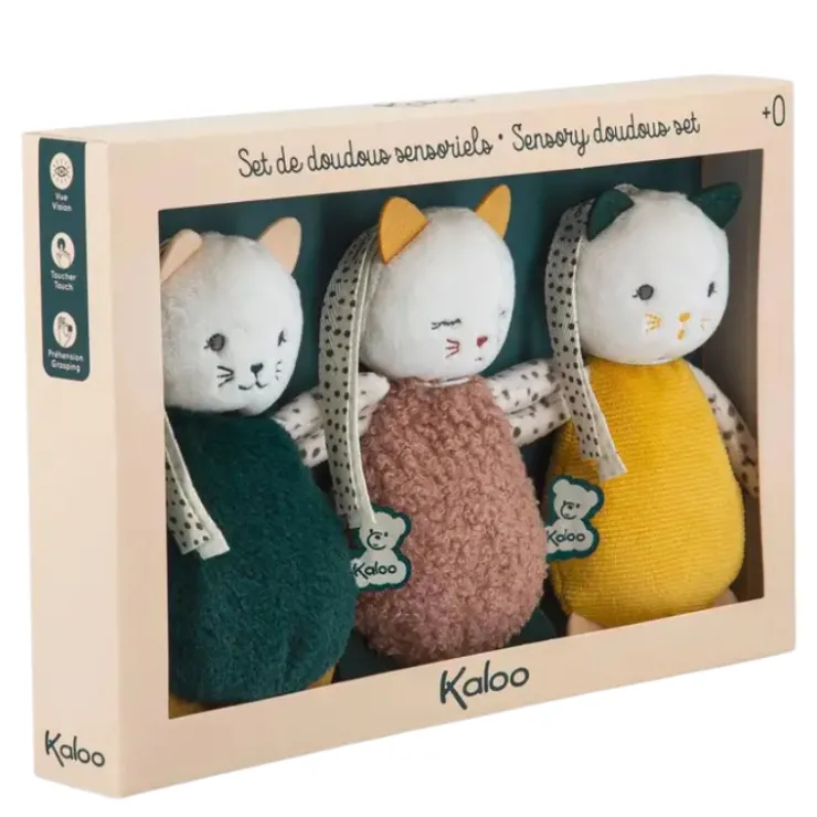 Kaloo Sensory Toys>Sensory Doudous Set