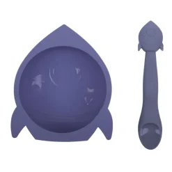 Kushies Tableware>Silibowl and Spoon Set