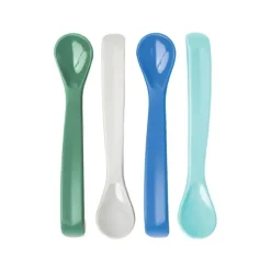 Tiny Twinkle Tableware>Silicone Baby Spoons 4 Pack