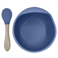 Kushies Tableware>Siliscoop & Spoon Set