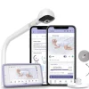 Hubble Connected Video Monitors>SkyVision AI Pro Baby Monitor with Adjustable Crib Mount