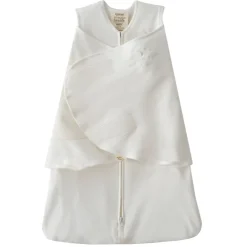 HALO Sleep Sacks|Sleep Bag>SleepSack Swaddle 100% Organic Cotton Cream 0-3M 1.5 Tog