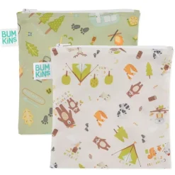 Bumkins On-The-Go Feeding>Snack Bag Large - 2 Pack
