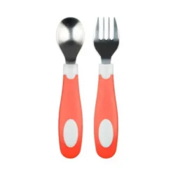 Dr Brown's Tableware>Soft Grip Fork & Spoon Set