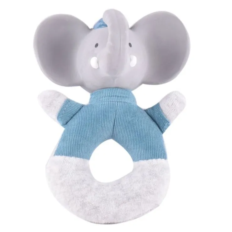 Tikiri Sensory Toys>Soft Rattle with Rubber Head