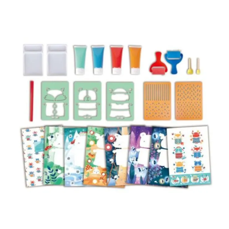 Hape Building Toys>Sponge Painting Fun Activity Paint Set