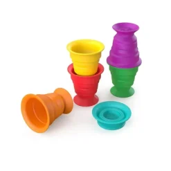 Baby Einstein Sensory Toys>Stack and Squish Cups - Sensory Stacking Toy
