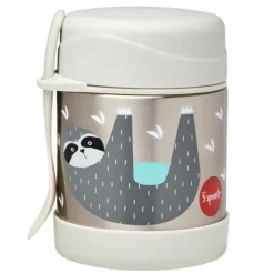 3Sprouts On-The-Go Feeding>Stainless Steel Food Jar & Spork