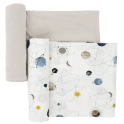 Little Unicorn Bedding>Stretch Knit Swaddle Blanket - 2 Pack