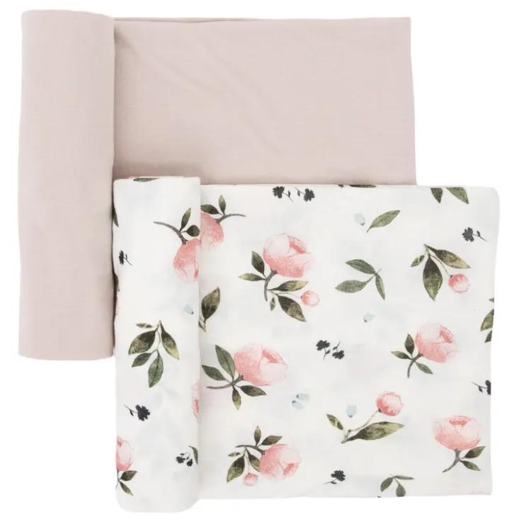 Little Unicorn Bedding>Stretch Knit Swaddle Blanket - 2 Pack