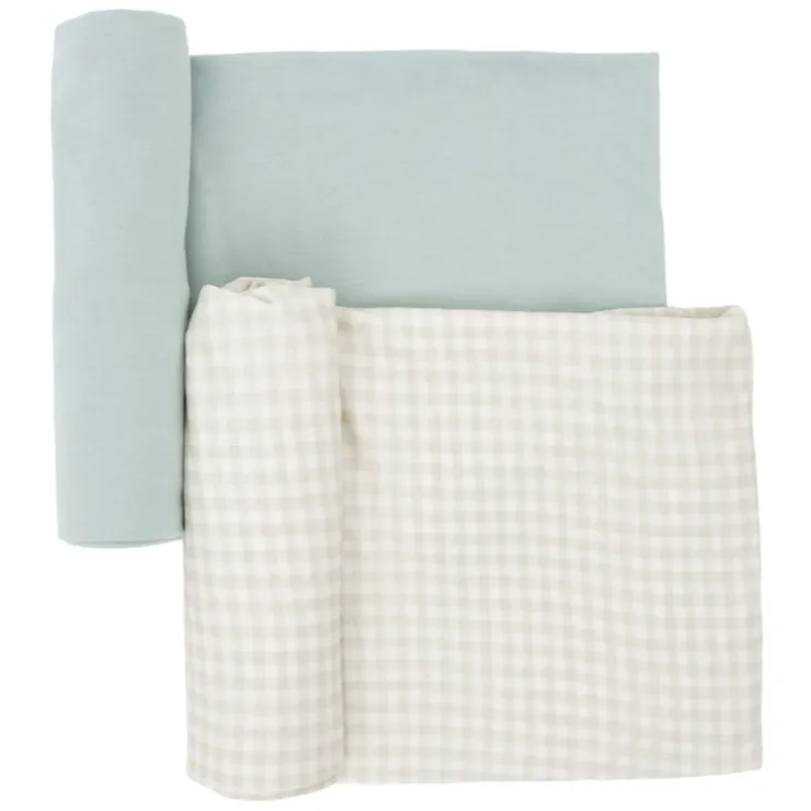 Little Unicorn Bedding>Stretch Knit Swaddle Blanket - 2 Pack
