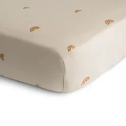Mushie Crib Sheets|Bedding>Stretchy Mini Crib Sheet