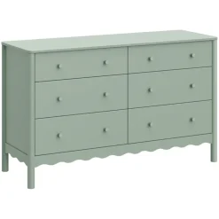 Babyletto Cribs>Swell 6-Drawer Assembled Dresser in Light Sage