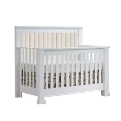 Natart Cribs>Taylor 5-in-1 Convertible Crib with Fabric Panel