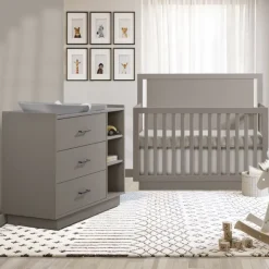 Tulip Juvenile Cribs|Dressers>Tito Crib + Combo Dresser