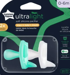 tommee tippee Pacifiers|Pacifier Sets>Ultra-Light Silicone Pacifier - 2 Pack