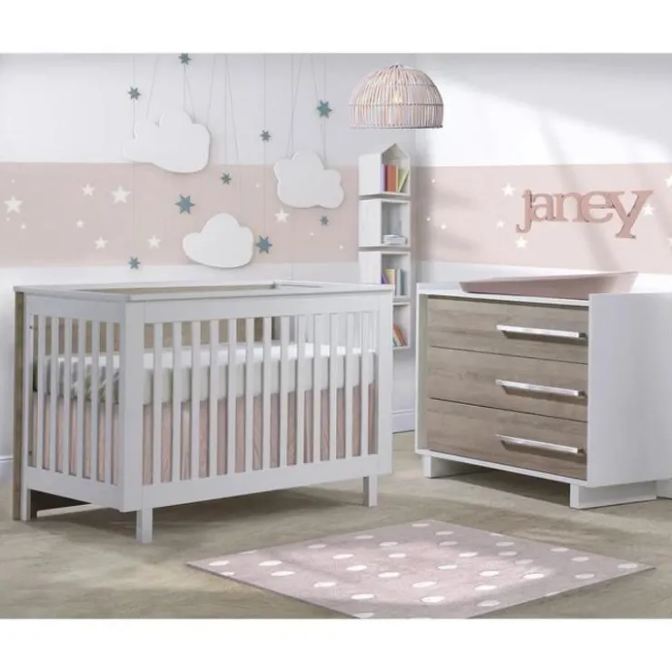 Tulip Juvenile Cribs|Dressers>Urban Convertible Crib and Urban 3 Drawer Dresser Combo