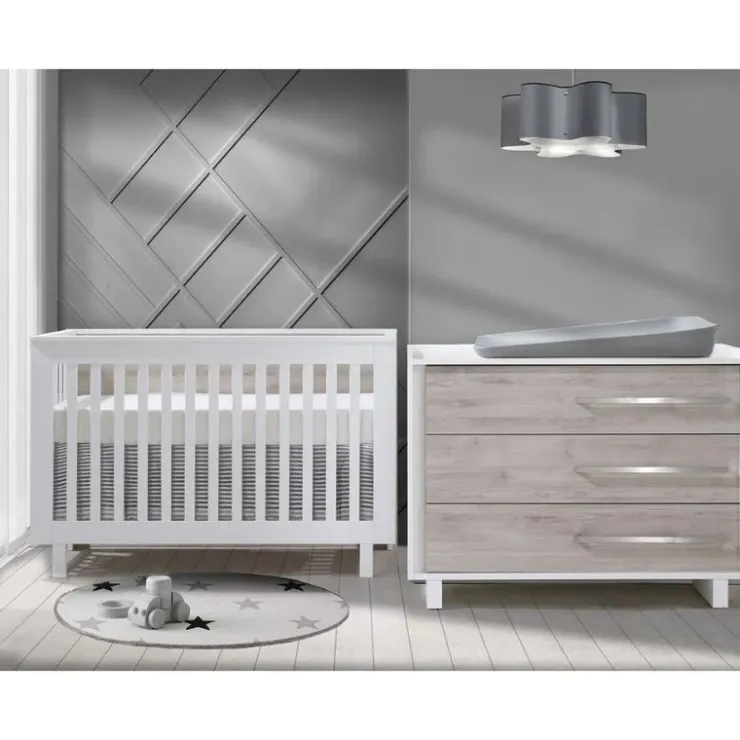 Tulip Juvenile Cribs|Dressers>Urban Convertible Crib and Urban 3 Drawer Dresser Combo