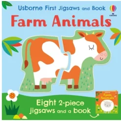 Harper Collins Canada Books>Usborne First Jigsaws and Book: Farm Animals