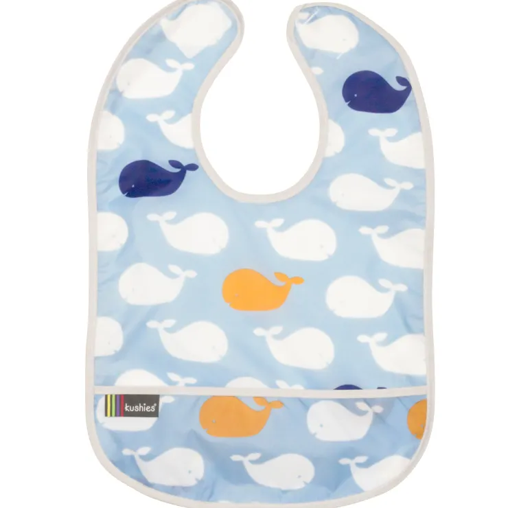 Kushies Bibs & Burp Cloths>Waterproof Clean Bibs