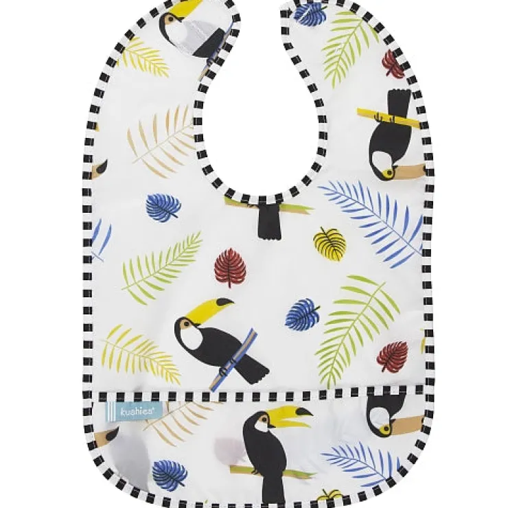 Kushies Bibs & Burp Cloths>Waterproof Clean Bibs